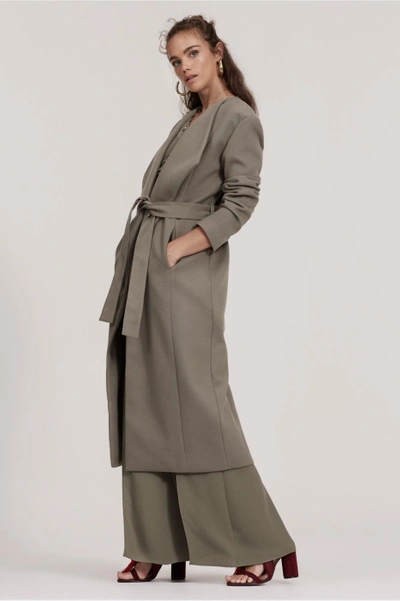 Shop Finders Keepers Pyramids Coat In Khaki
