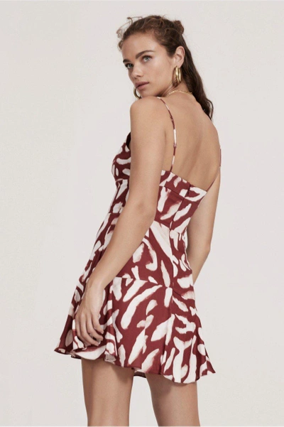 Shop Finders Keepers Mercurial Mini Dress In Berry Spot Print