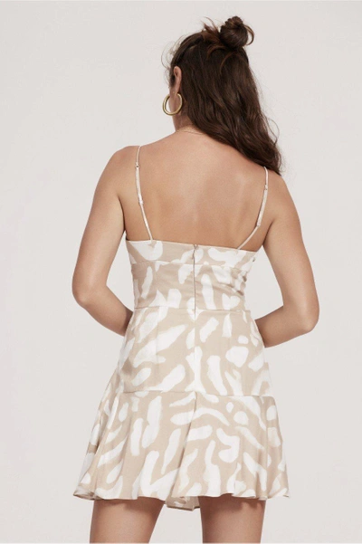 Shop Finders Keepers Mercurial Mini Dress In Nude Spot Print