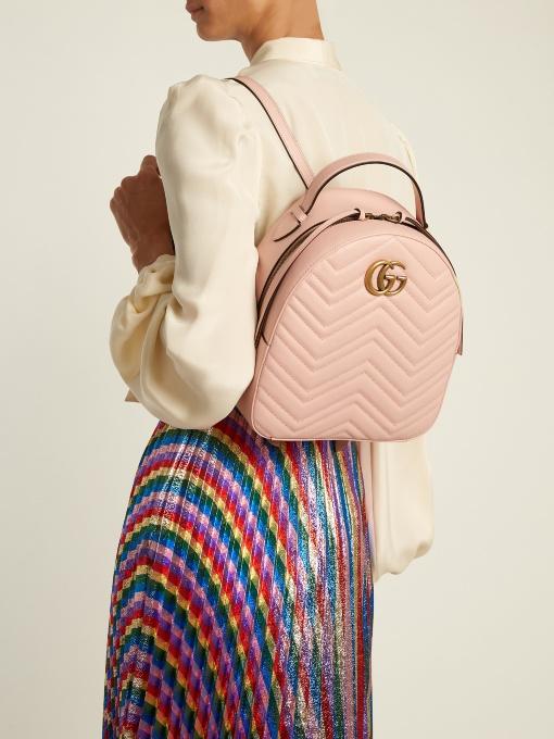 gucci marmont backpack pink