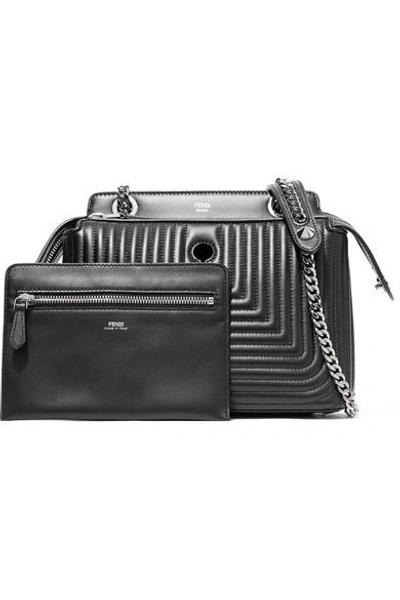 Shop Fendi Dotcom Click Quilted Leather Shoulder Bag