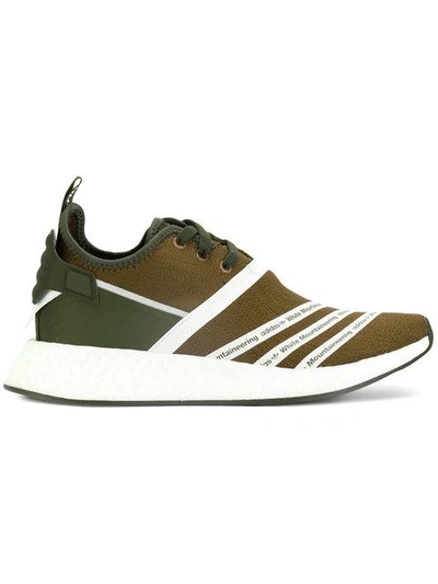 Shop Adidas X White Mountaineering Contrast Sneakers In Green