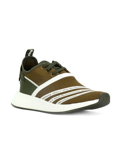 Shop Adidas X White Mountaineering Contrast Sneakers In Green