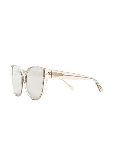 Shop Linda Farrow Cat Eye Sunglasses - Grey