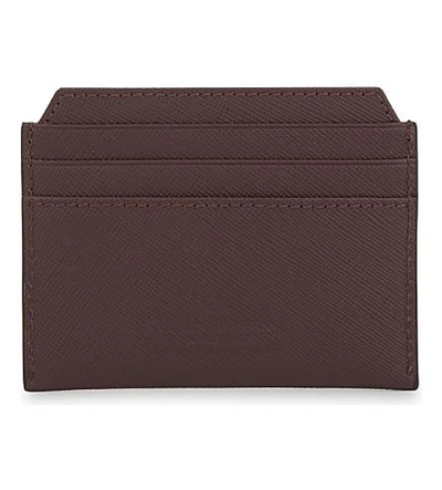 Shop Vivienne Westwood Kent Leather Billfold Wallet In Bordeaux