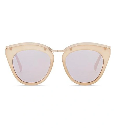Le Specs Eye Slay Cat-eye Frame Sunglasses In Matte Shell | ModeSens