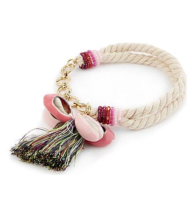 Shop Rebecca Minkoff Lola Rope Bracelet In Neutral Multi