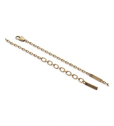 Shop Marc Jacobs Poolside Charm Necklace In Antique Gold