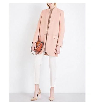Shop Stella Mccartney Bryce Wool-blend Coat In Blush