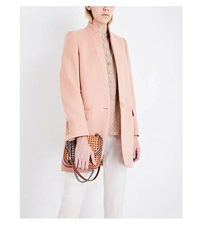 Shop Stella Mccartney Bryce Wool-blend Coat In Blush
