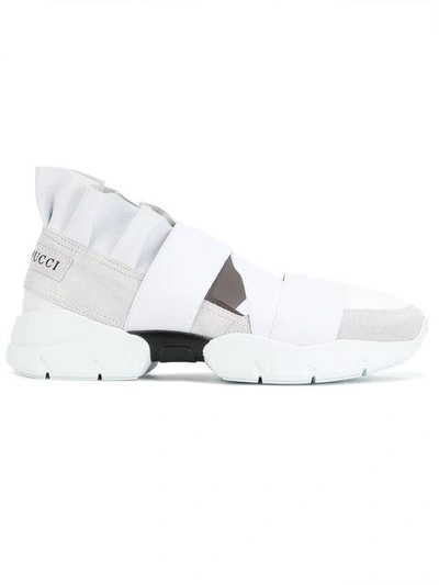 Shop Emilio Pucci Sneakers In Colour-block-optik In White