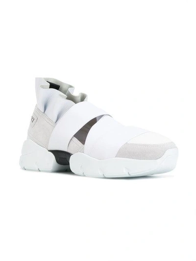 Shop Emilio Pucci Sneakers In Colour-block-optik In White