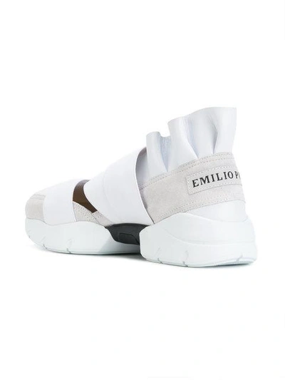 Shop Emilio Pucci Sneakers In Colour-block-optik In White