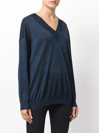 Shop Alberta Ferretti V Neck Knitted Top