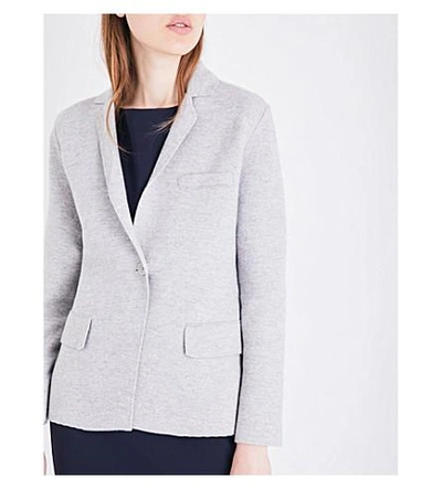 Shop Max Mara Segnale Cashmere Jacket In Grey