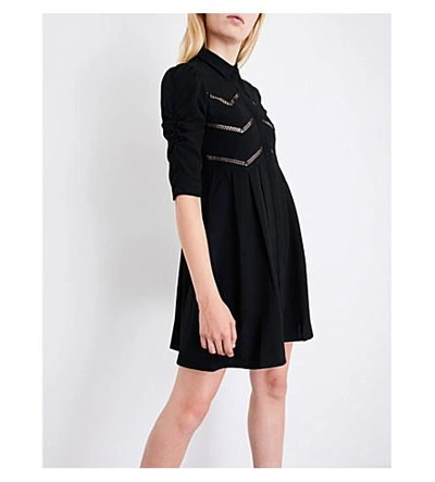 Maje Ratila Crepe Dress In Black 210 | ModeSens