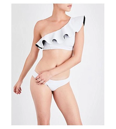 Shop Lisa Marie Fernandez Arden Flounce Bikini In White