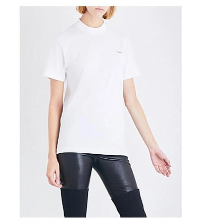 Shop Vetements Entry Level Cotton-jersey T-shirt In White