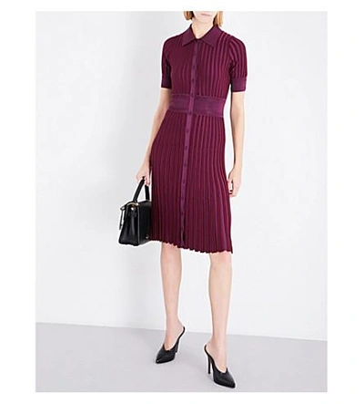 Shop Altuzarra Olivia Stretch-jersey Dress In Port