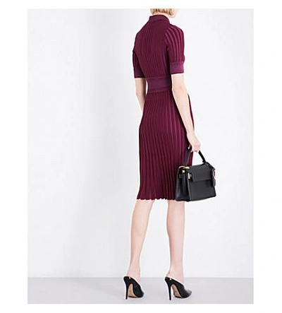 Shop Altuzarra Olivia Stretch-jersey Dress In Port