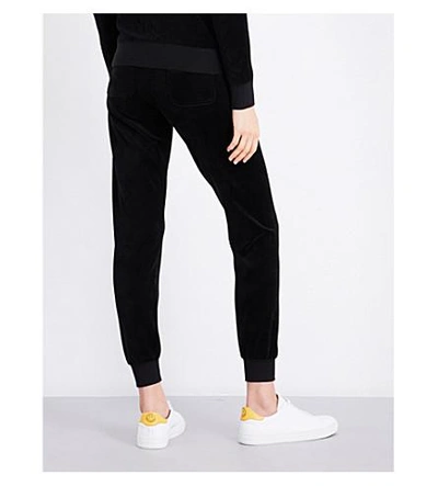 Shop Juicy Couture Zuma Velour Track Pants In Black