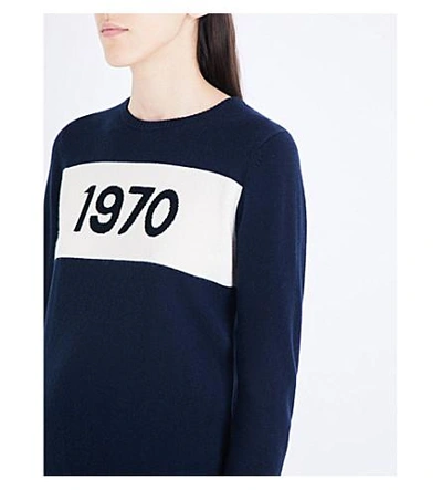 Shop Bella Freud 1970 Cashmere Sweater In Navy