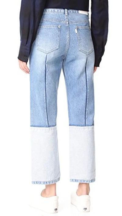 Shop Sjyp Ton On Ton Tomboy Jeans In Denim Blue
