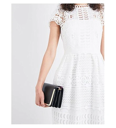 Shop Ted Baker Emilia Geometric Lace Dress In White