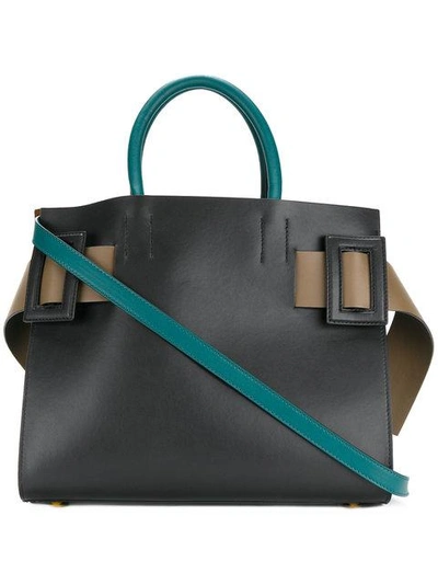 Marni East West Large Tote Bag In Nero