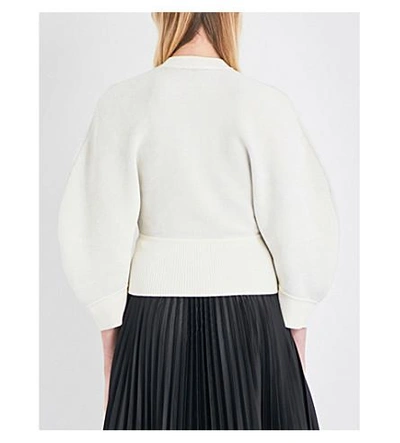 Shop Sportmax Tony Knitted Sweater In Ivory