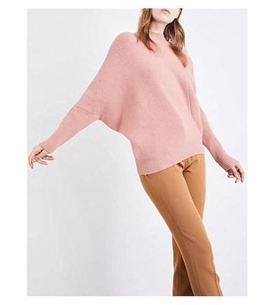 Shop Stella Mccartney Ribbed Knitted Sweater In Blush
