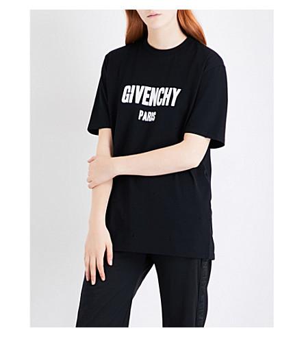 givenchy distressed logo tee