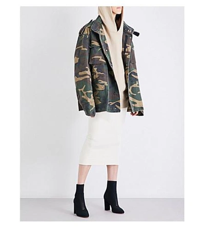 Shop Yeezy Season 4 Camouflage-printed Cotton Parka Coat In Cpn38