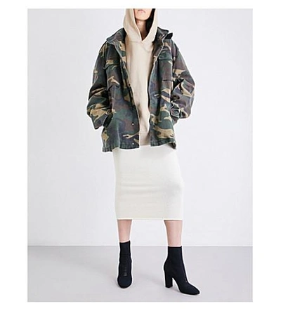 Shop Yeezy Season 4 Camouflage-printed Cotton Parka Coat In Cpn38