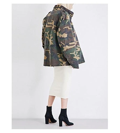 Shop Yeezy Season 4 Camouflage-printed Cotton Parka Coat In Cpn38