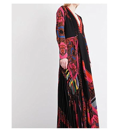 Shop Etro Paisley-print Crepe Gown In Black