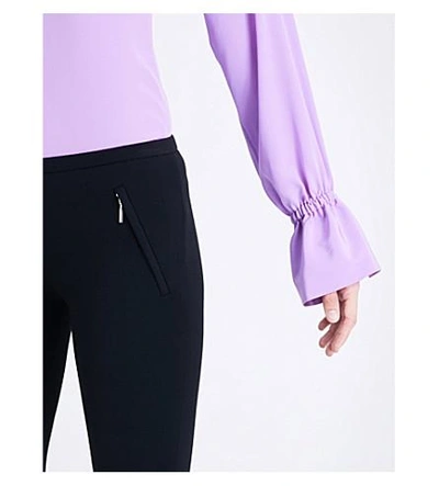 Shop Emilio Pucci High-rise Stretch-knitted Leggings In Nero