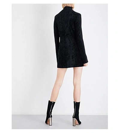 Shop Ellery Abigal Turtleneck Corduroy Dress In Black