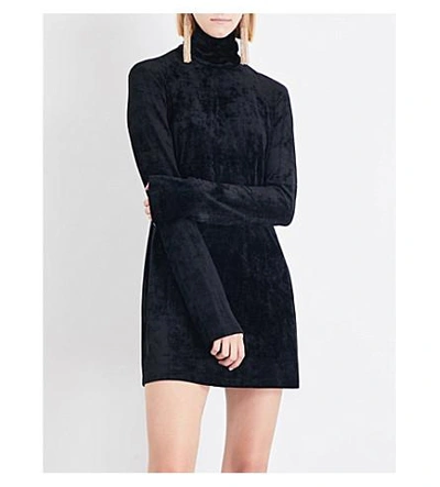 Shop Ellery Abigal Turtleneck Corduroy Dress In Black