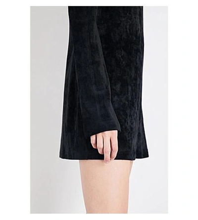 Shop Ellery Abigal Turtleneck Corduroy Dress In Black