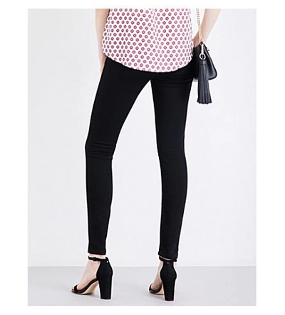 Shop Whistles Skinny Mid-rise Jeans In Black