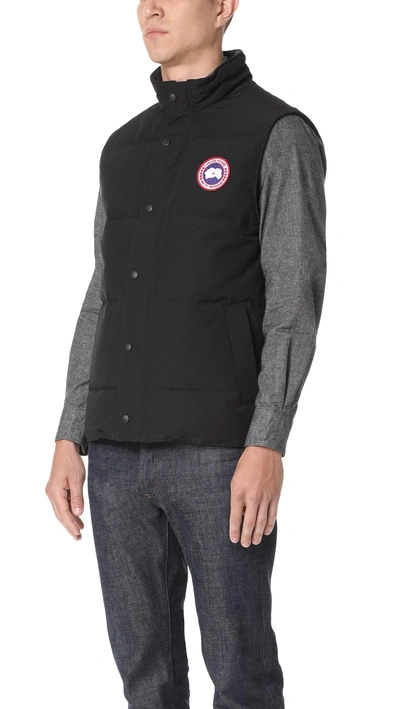 Shop Canada Goose Garson Vest In Black