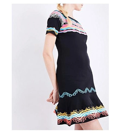 Shop Peter Pilotto Jacquard Knitted Dress In Multi