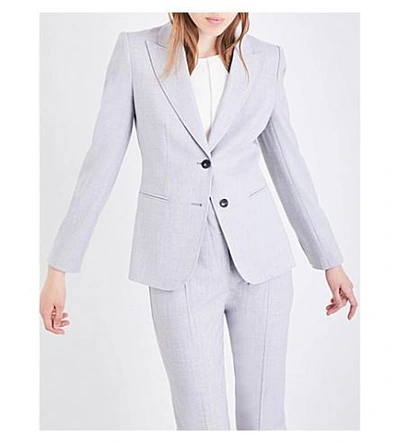 Shop Max Mara Titty Stretch-wool Jacket In Grey