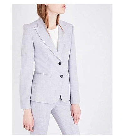 Shop Max Mara Titty Stretch-wool Jacket In Grey