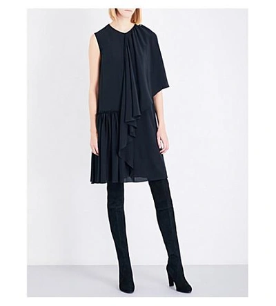 Shop Stella Mccartney Emmanuelle Silk-chiffon Dress In Black