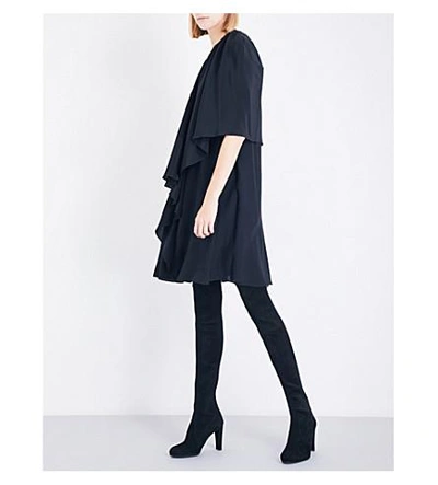 Shop Stella Mccartney Emmanuelle Silk-chiffon Dress In Black