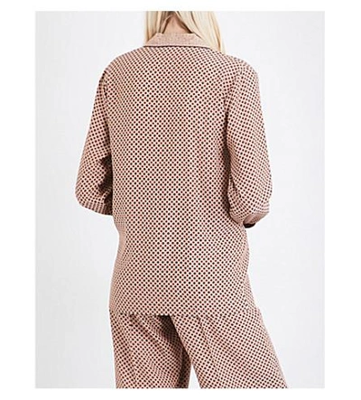Shop Stella Mccartney Goodwin Silk-crepe De Chine Shirt In Camel