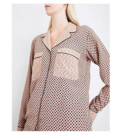 Shop Stella Mccartney Goodwin Silk-crepe De Chine Shirt In Camel