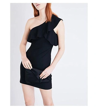 Shop Elizabeth And James Jerard Crepe Dress In Black